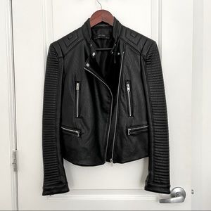 faux leather moto style jacket